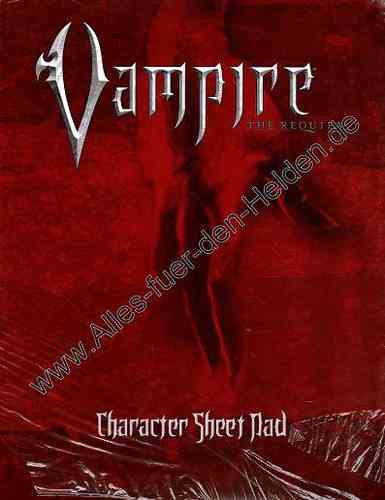 Vampire: The Requiem: Character Sheet Pad