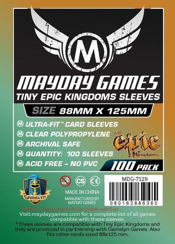 Tiny Epic Kingdoms Sleeves (100pcs) 88x125mm - 7129 (VORBESTELLUNG)