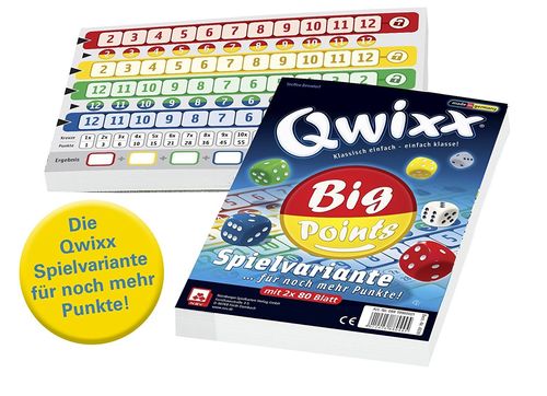Qwixx Big Points - Zusatzblöcke (2er) DE - 4039
