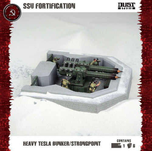 Dust Tactics: SSU Fortification - Heavy Tesla Bunker/Strongpoint