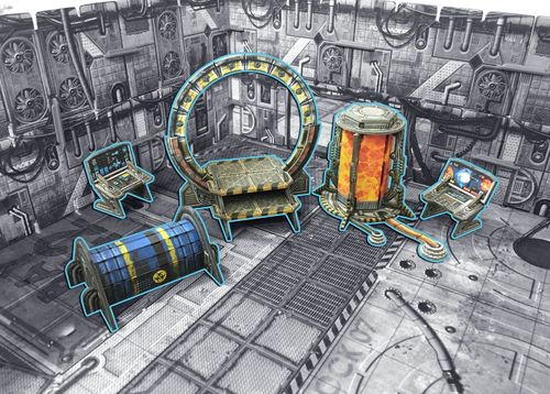 Tabletop Terrain: Sci-fi Dimension Gate (6 pcs) EN