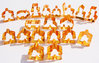 Carcassonne: Meeple - komplettes Spielfiguren-Set (19 Figuren) TRANSPARENT Orange