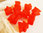 Carcassonne: Meeple - 10er-Set im Stoffbeutel FROZEN Orange