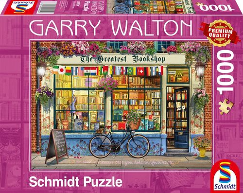 Puzzle: Garry Walton: Buchhandlung (1000 Teile)